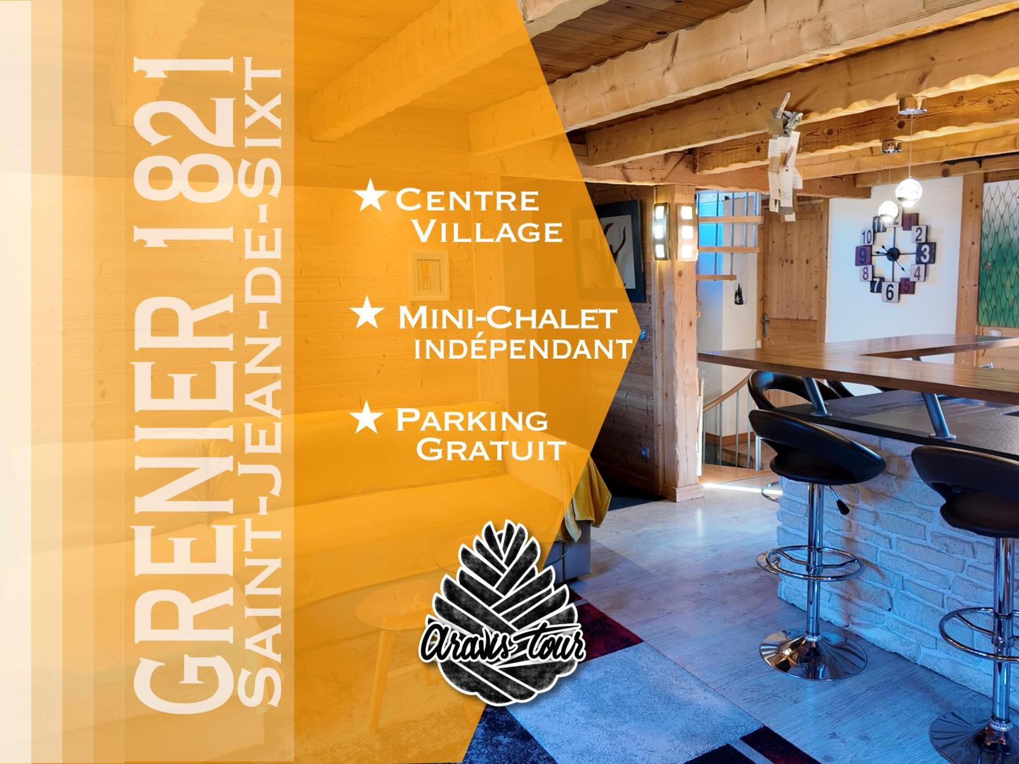 Le Grenier 1821 - Mini Chalet - Centre Village - Aravistour Сен-Жан-де-Сикст Экстерьер фото